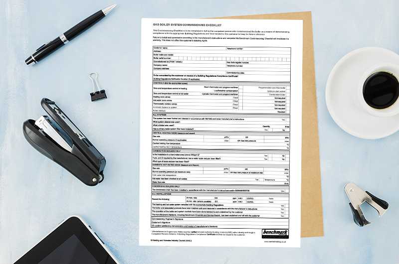 Changes to Benchmark commissioning checklist