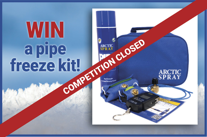 Win a Pipe Freeze Kit from Arctic Hayes!