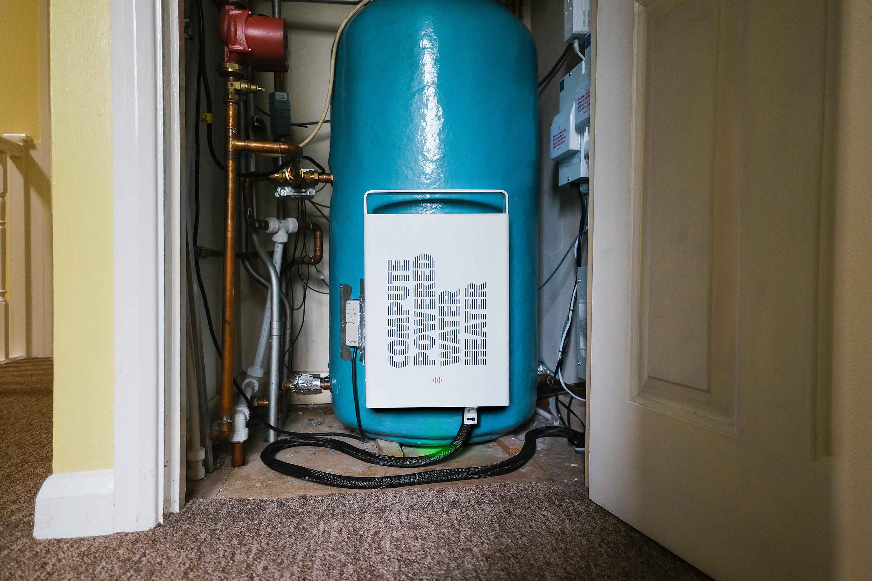 Home based servers to generate hot water