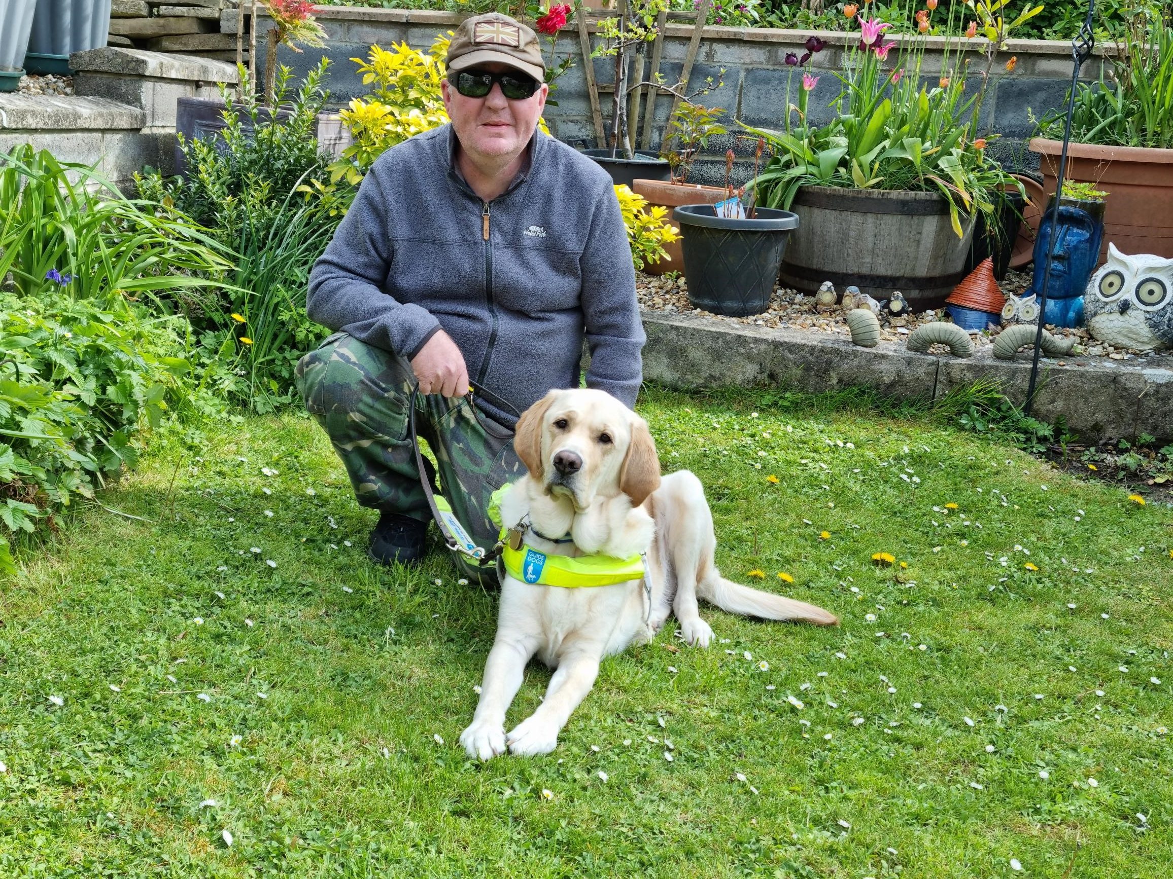 An ex-plumber and his guide dog