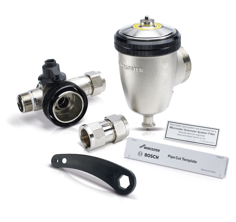 Brass system filter from Worcester Bosch