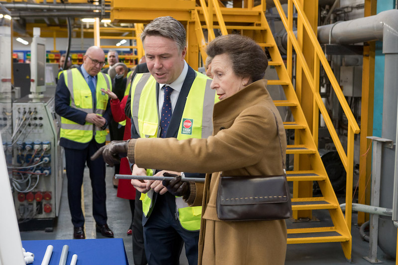 Polypipe welcomes a royal visitor in Doncaster
