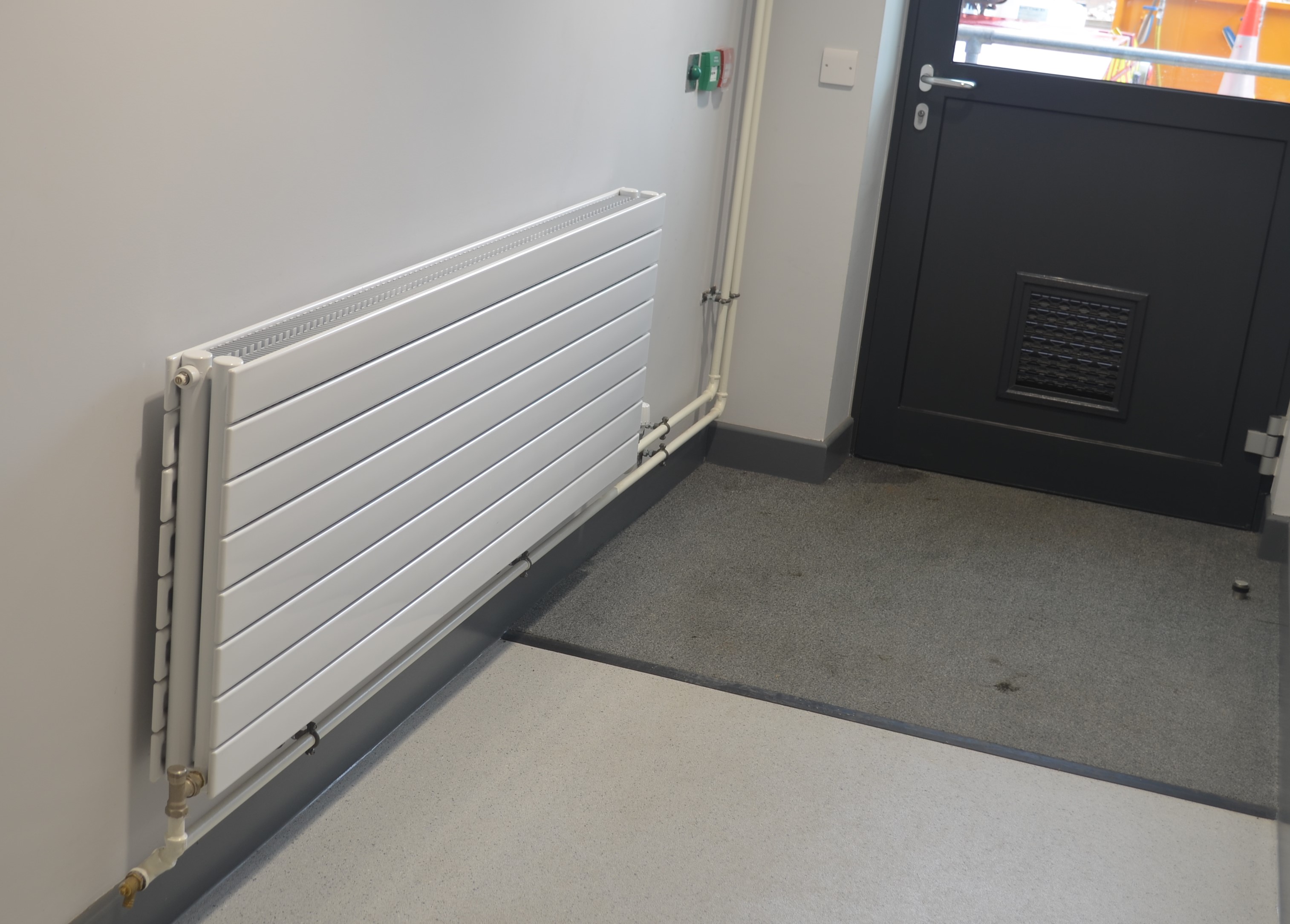 Radiators turn up the heat in fire station