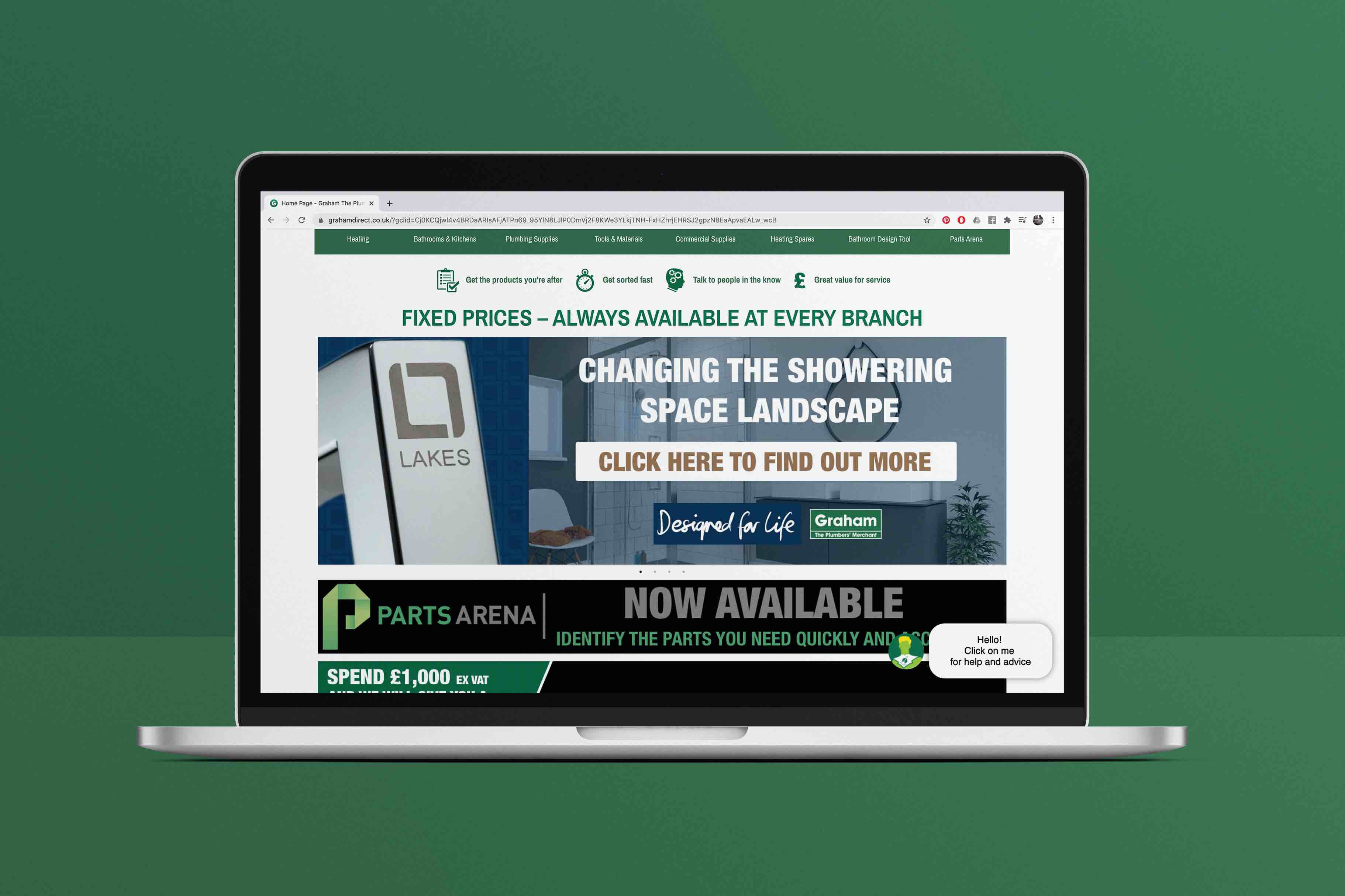 New online showroom from Lakes