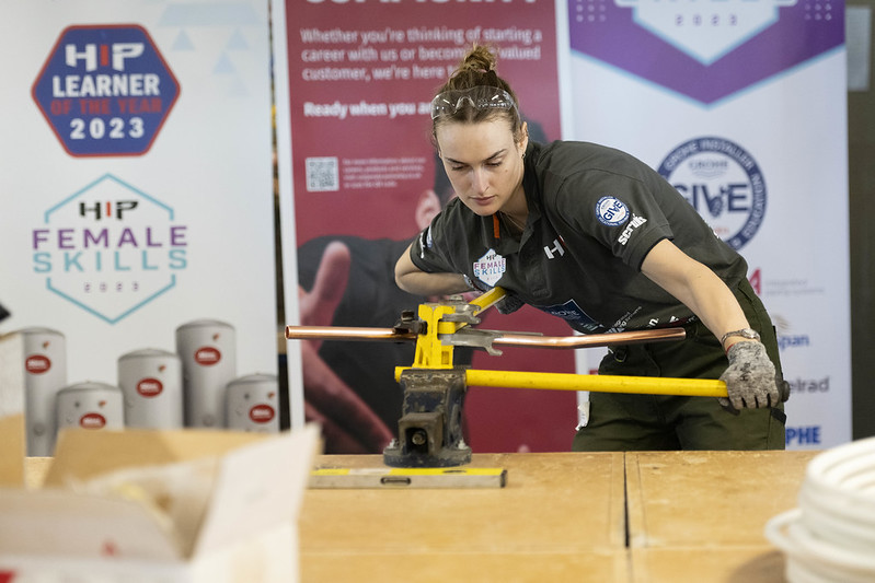 Female professionals put their skills to the test