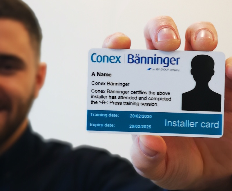 Installer card scheme clarifies training and skills
