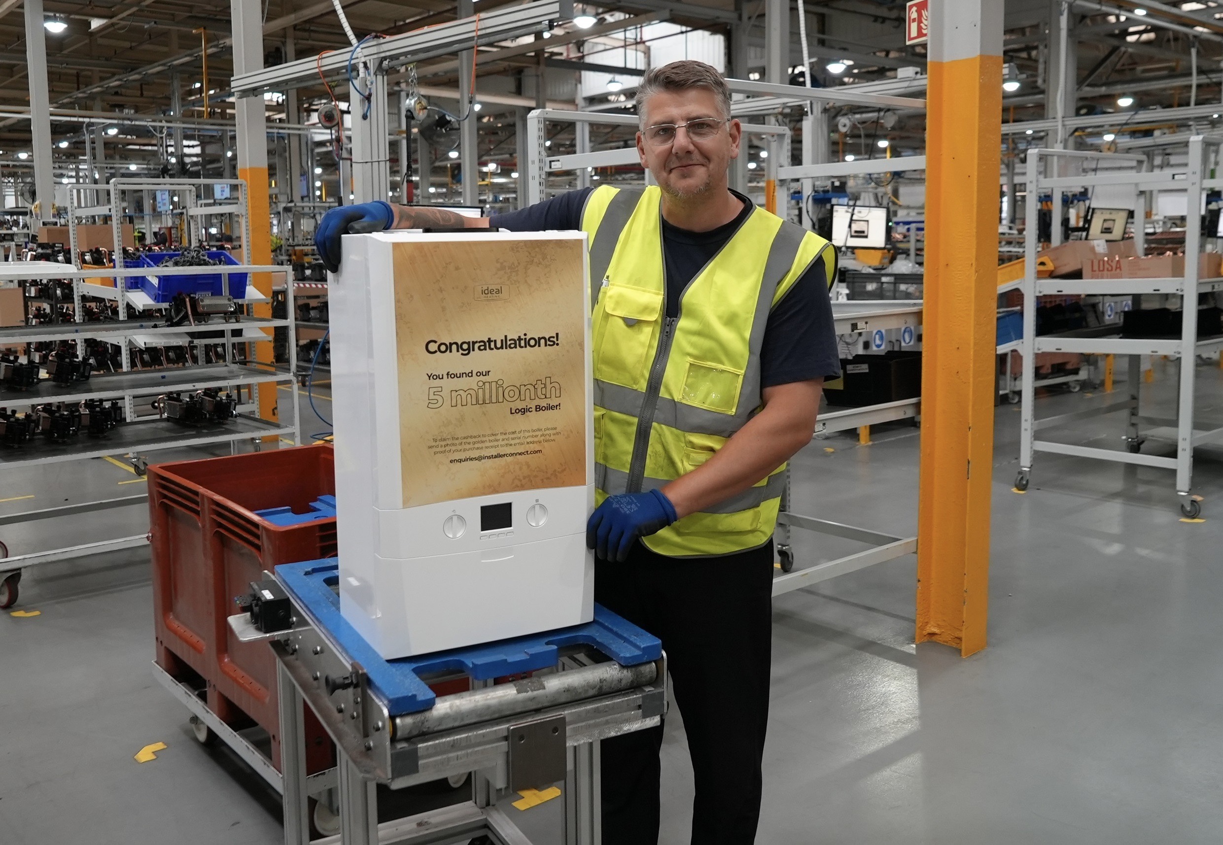 Golden giveaway to mark boiler milestone