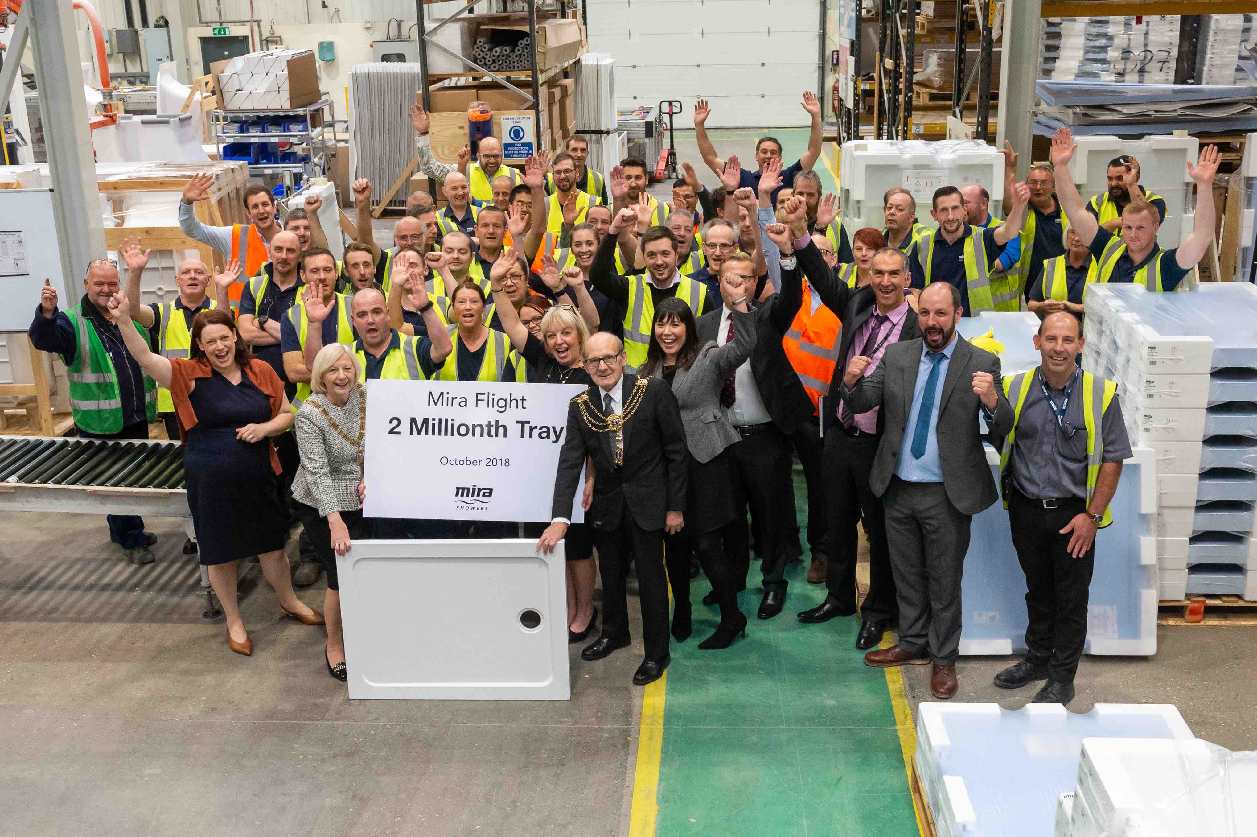 Two millionth shower tray flies off the production line