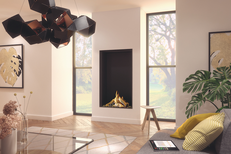 Luxury gas fires now in extra tall options
