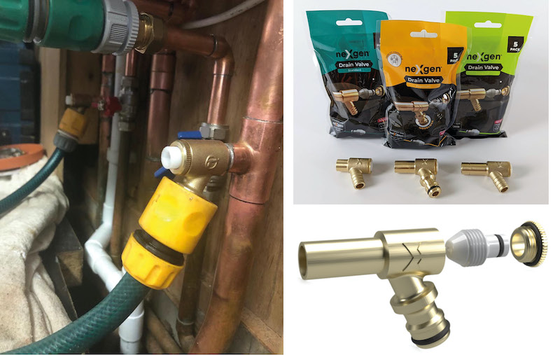 No more stuck or perished washers with new drain off cocks