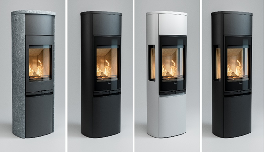 Largest freestanding cylindrical stove series
