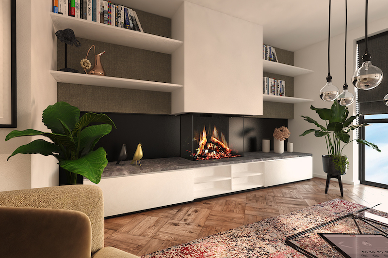 Electric fire that might be mistaken for the real thing
