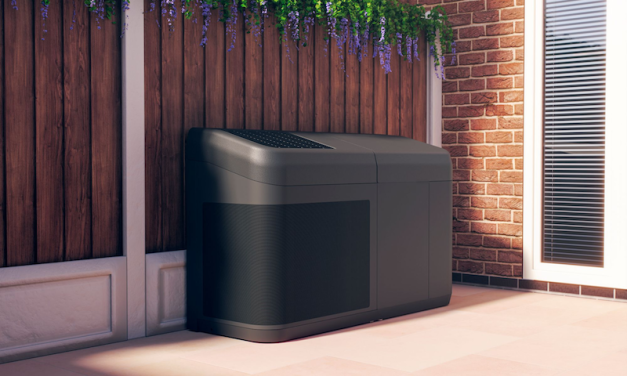All-in-one outdoor heat pump for simple boiler replacement