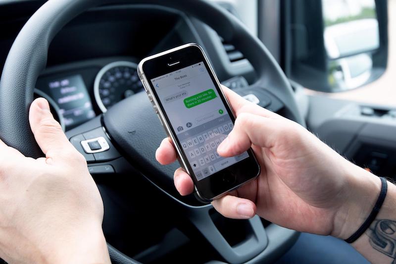 Study shows mobile phone misuse in vans
