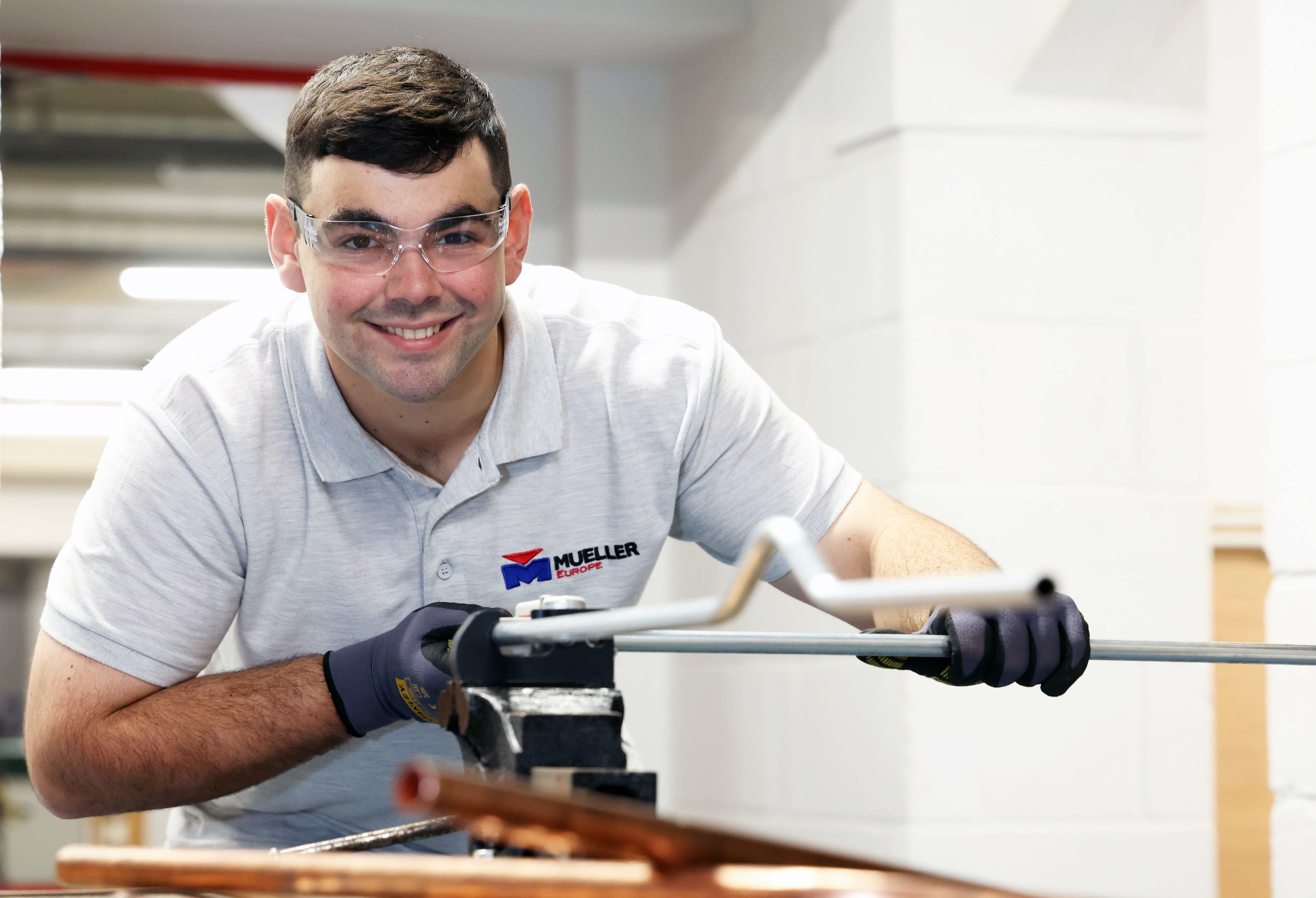 Plumbing apprentice going for gold in Gdansk