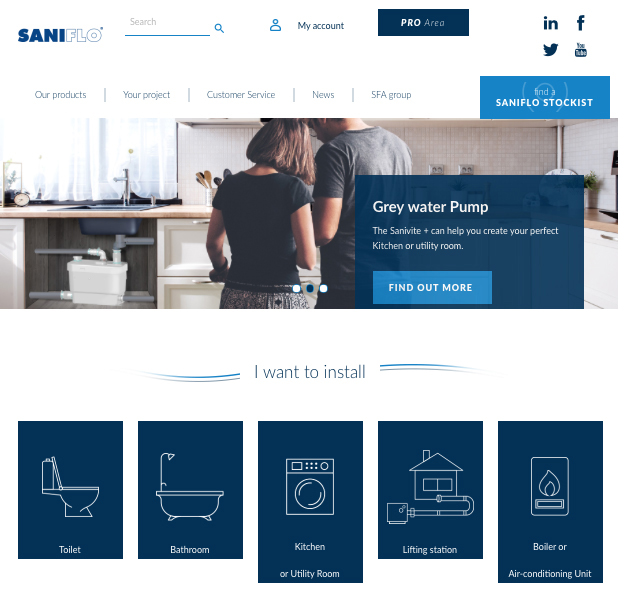 Saniflo launches new website