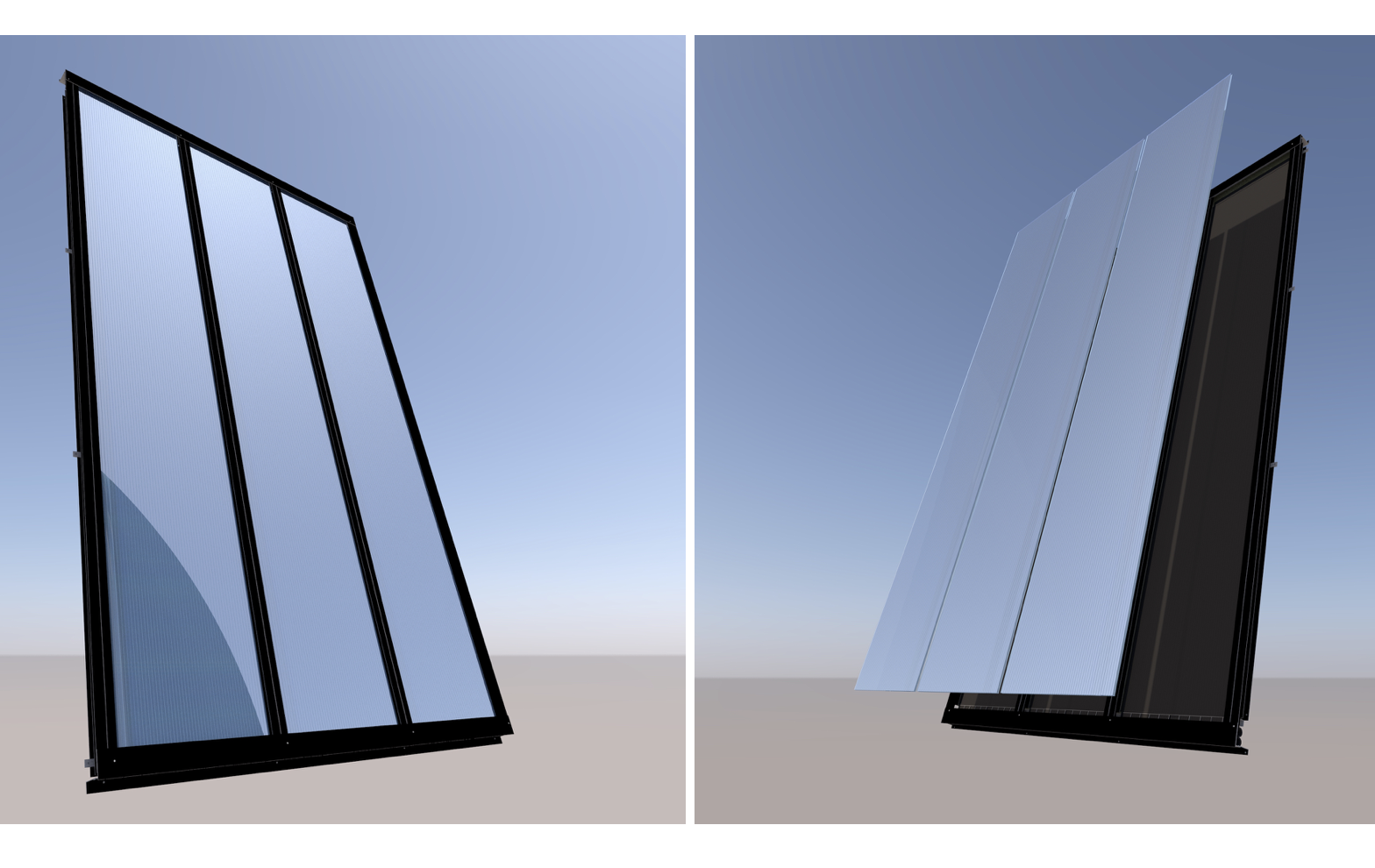 Solar panels made with lightweight polymers