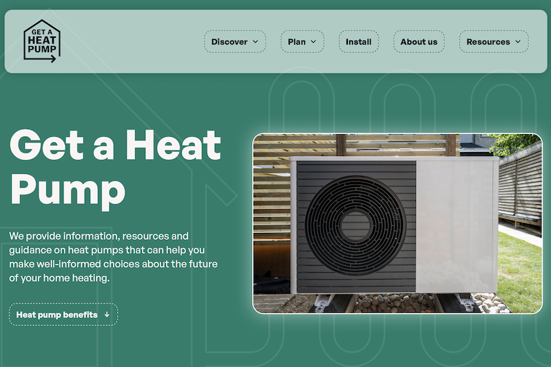 Website demystifies the customer heat pump experience