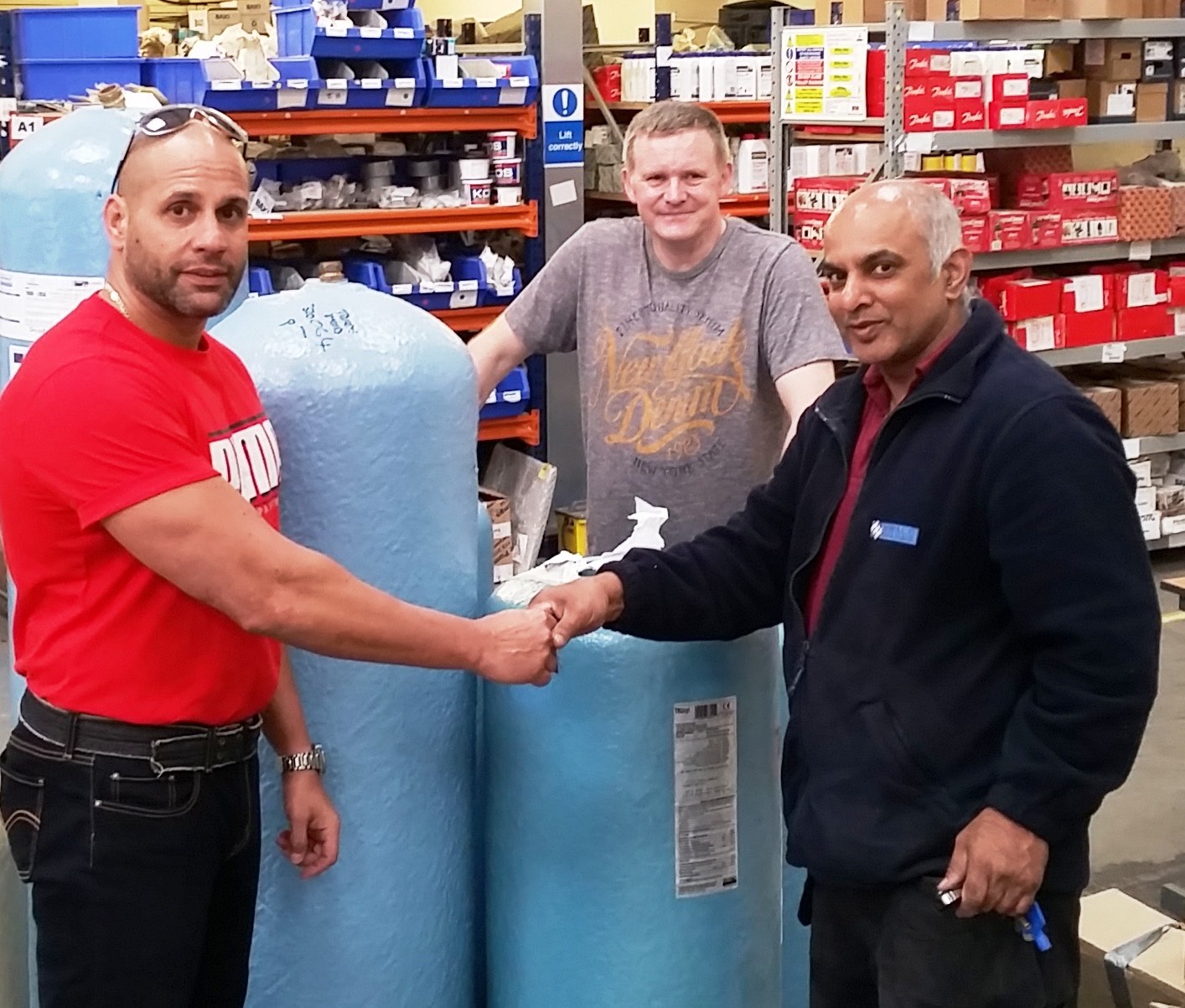 Heating products help raise cash for charity
