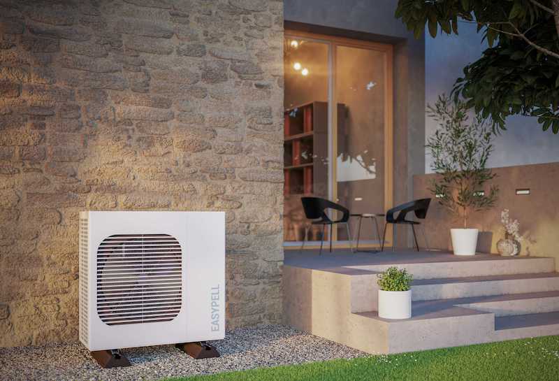 Heat pump meets heating and hot water demands