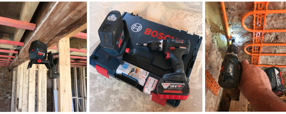 Installer review of Bosch combi drill and laser level