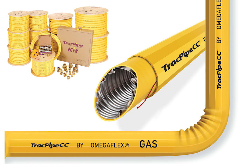 Gas pipe comes with an extra sleeve