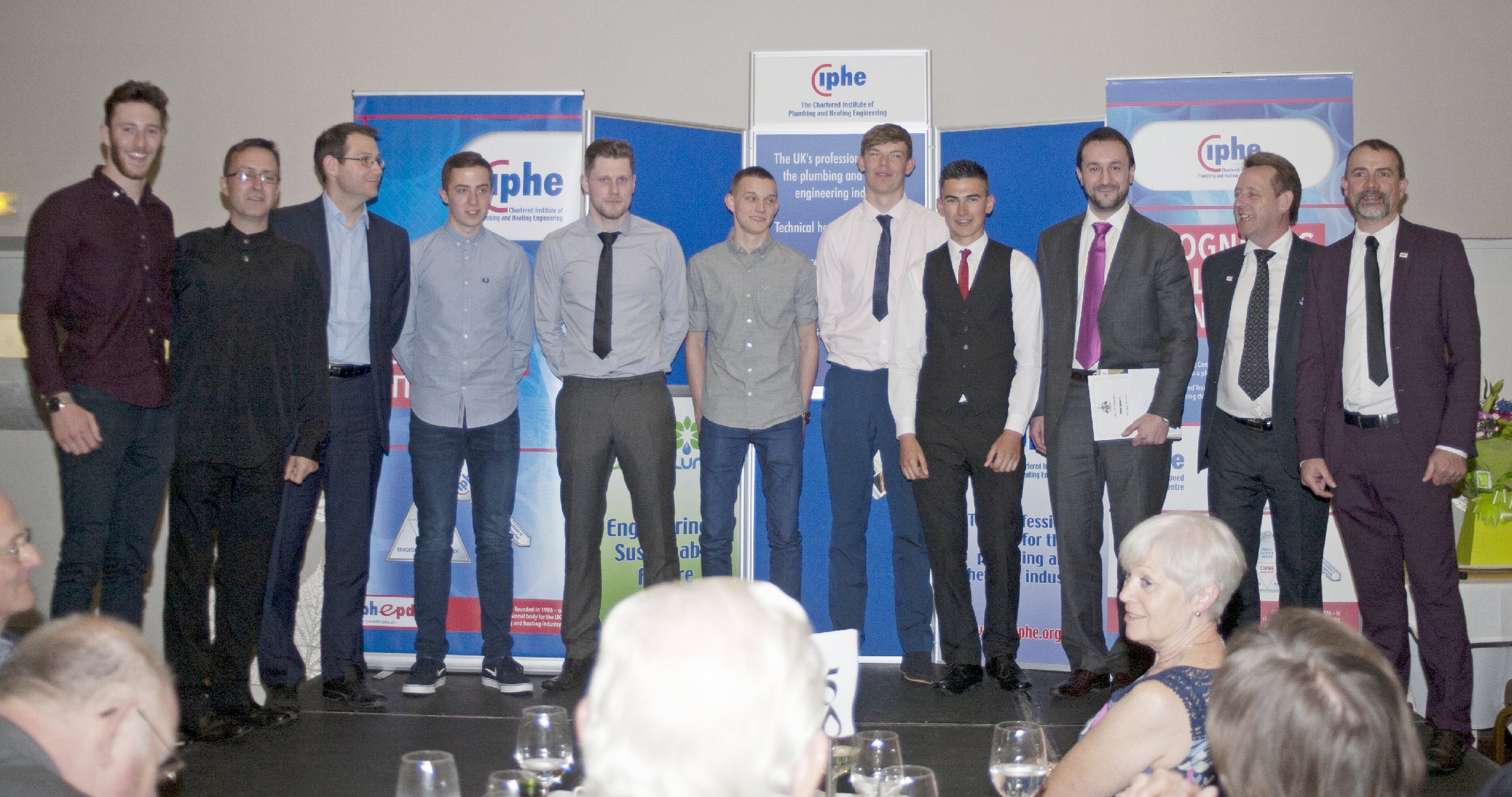 Awards dinner for plumbing students