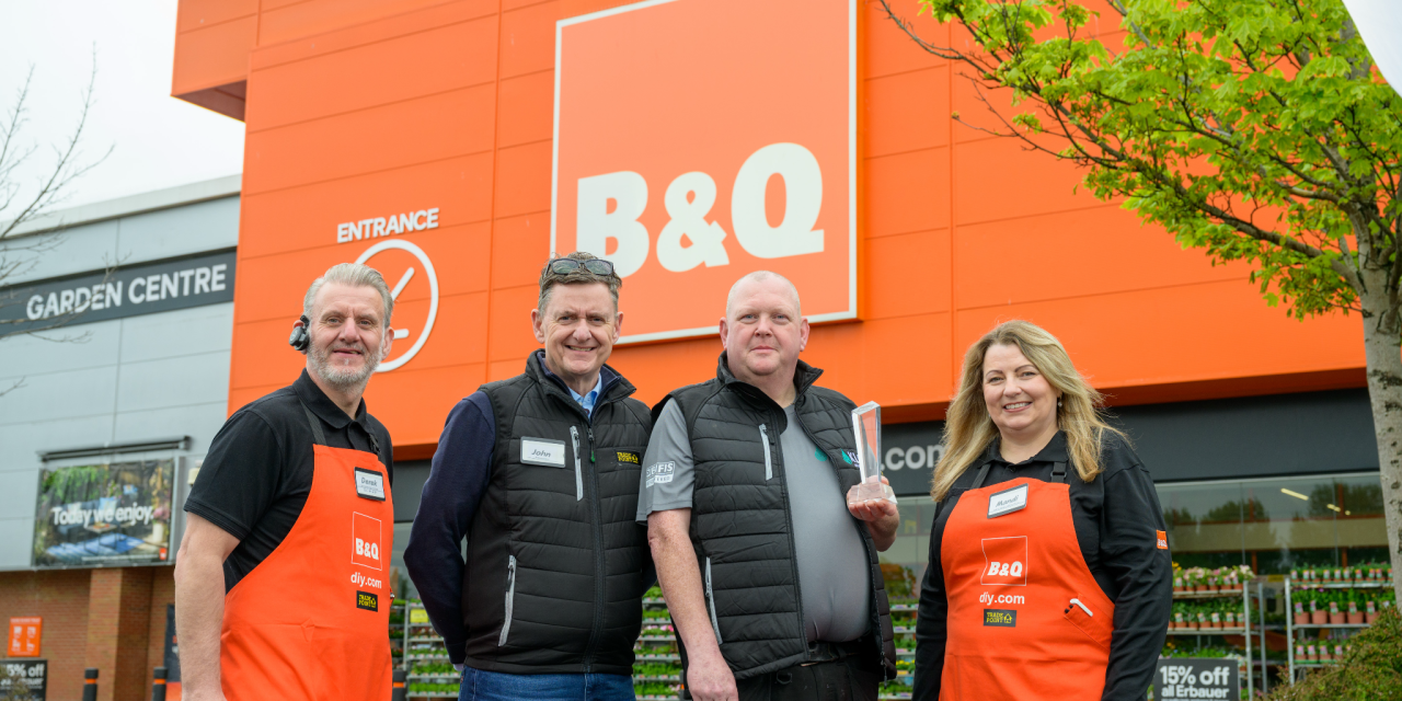 Bathroom installer lifts B&Q Installer of the Year award