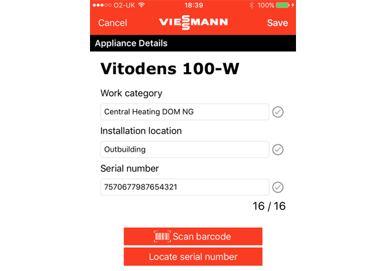 Easier boiler registration