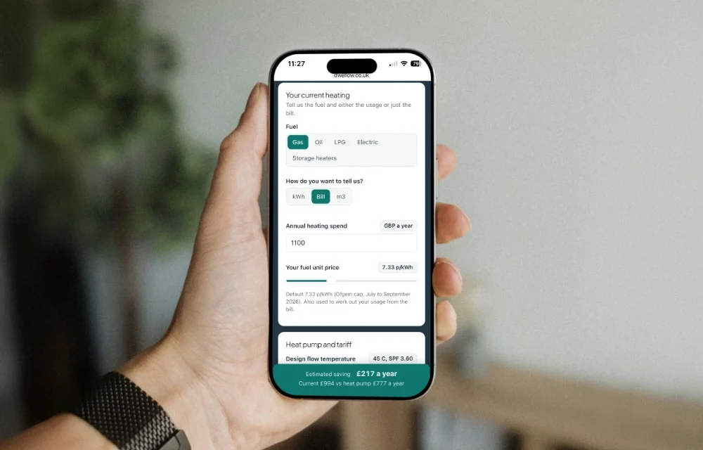 heat pump calculator puts running cost assumptions in the hands of consumers