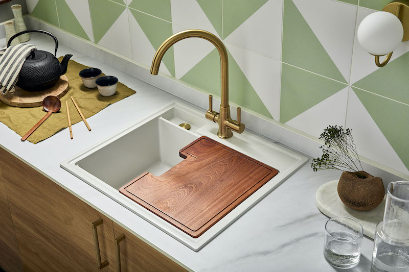 Secondary drain in single bowl sink