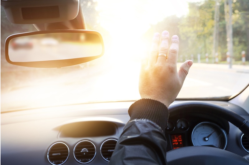 Sun glare puts van drivers at risk this autumn