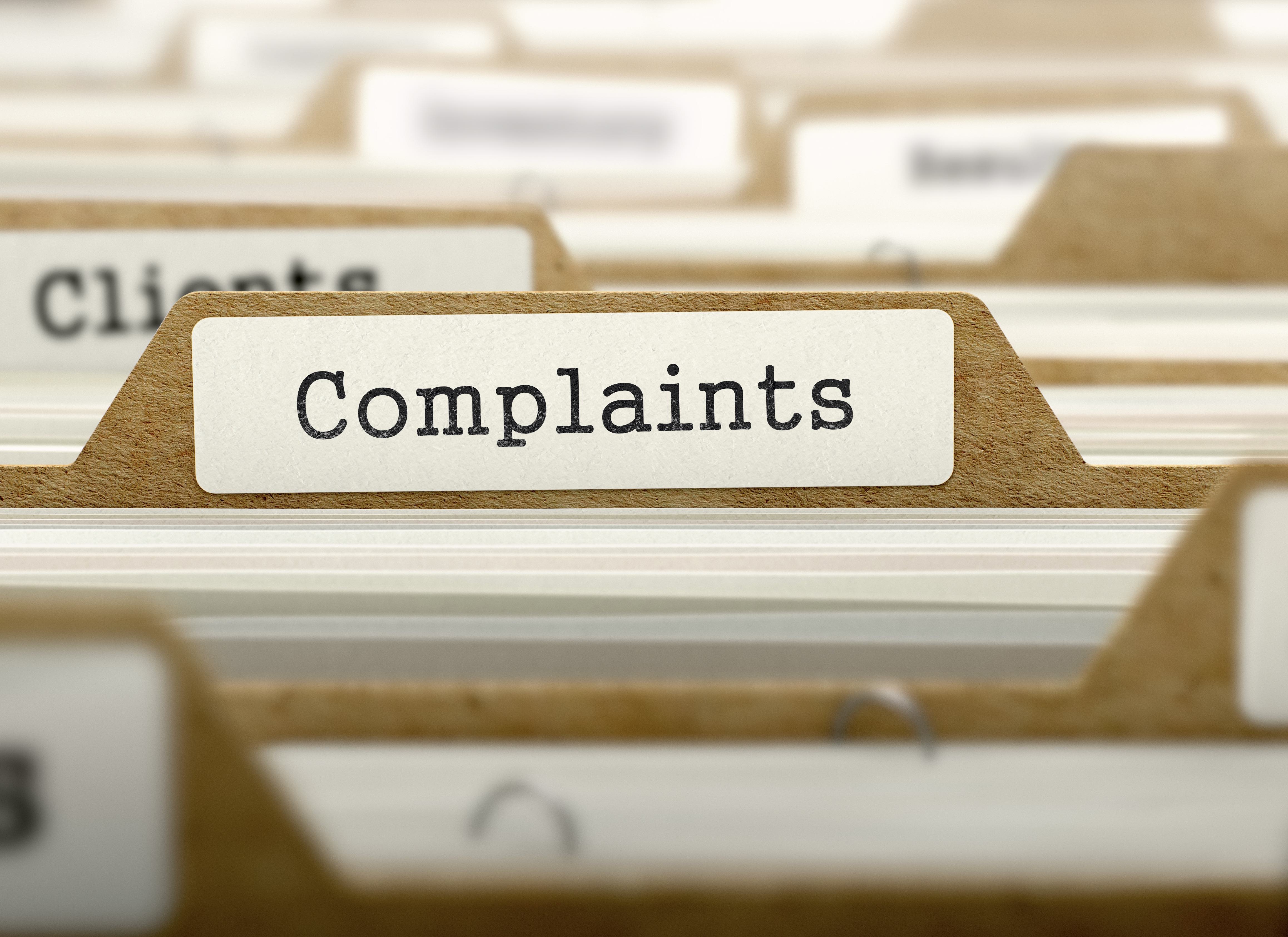 Top 10:  counties with the most complaints about plumbers