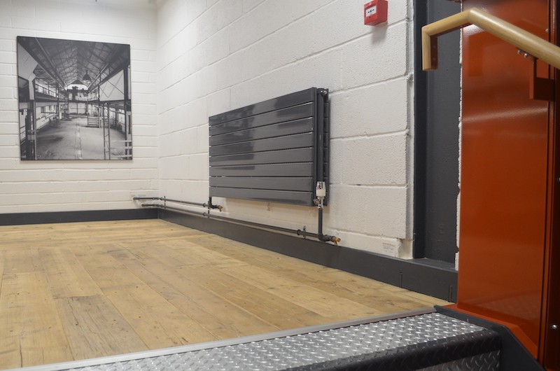 Radiators enhance the commercial district in Bath Quays