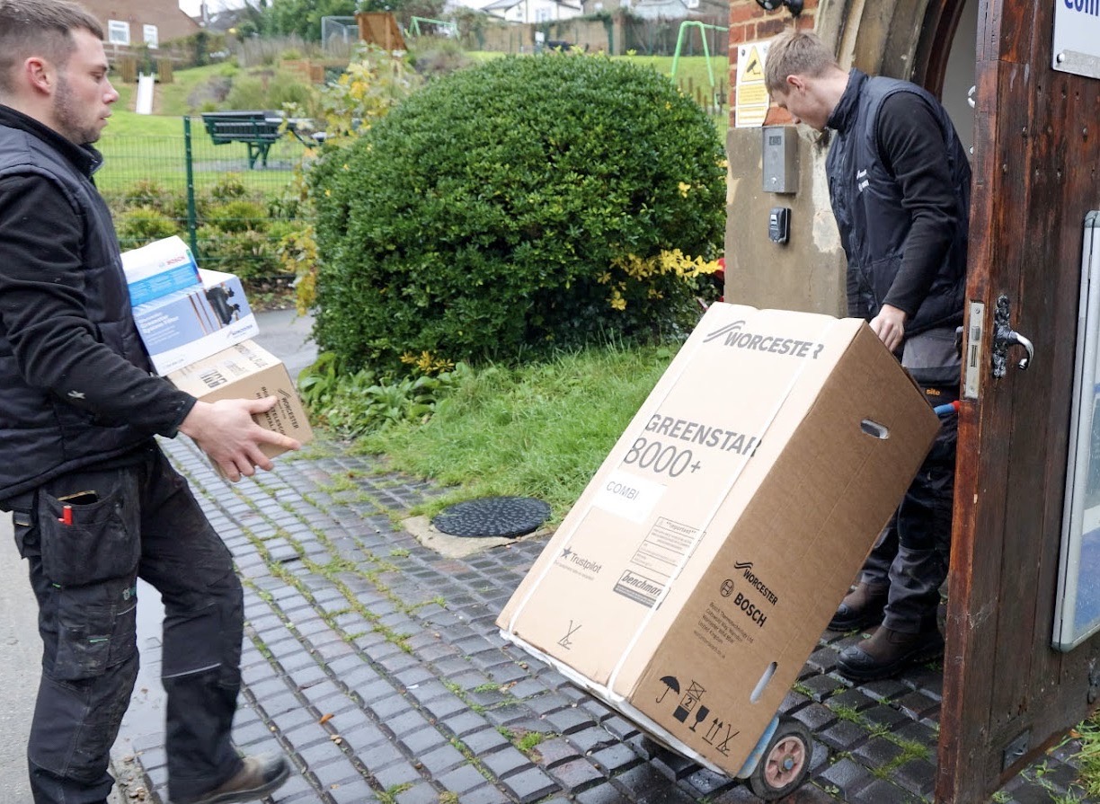 Free boiler delivered to homeless shelter